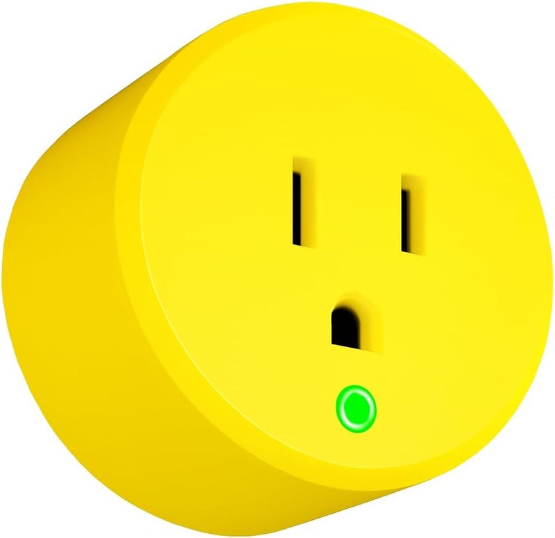 Makevivi Store Yellow Thermostatically Controlled Outlet - On at 32°F/Off at 50 °F, Thermostat Plug Outlet, Auto Close, for Chicken Water Coop Heater Heated Water Bowl Bird Bath Deicer Roof Cable (1 Pcs) - Image 1